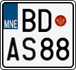 License plate of Montenegro, Motorcycles