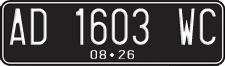 License plate of Indonesia, Regular plates