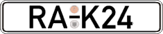 German license plate, Regular plates