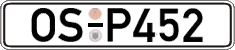 German license plate, Regular plates