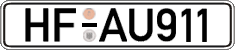 German license plate, Regular plates
