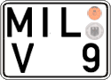 German license plate, Regular plates