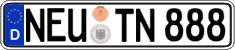German license plate, Regular plates