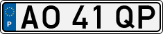 License plate of Portugal, Regular plates