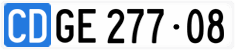 License plate of Switzerland, Diplomatic