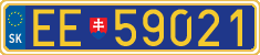 License plate of Slovakia, Diplomatic