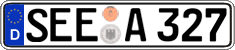 German license plate, Regular plates