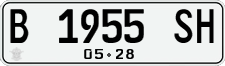 License plate of Indonesia, Regular plates