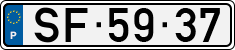 License plate of Portugal, Regular plates