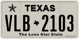 Texas, Regular plates (2012) (АBC-1234)