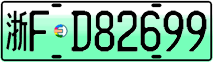 License plate of China, Electric vehicles
