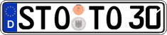 German license plate, Regular plates