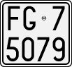 License plate of Italy, Motorcycles (1927 year series)