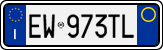 License plate of Italy, Cars (1994 year series)