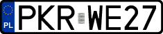 License plates of Poland, Regular car plates