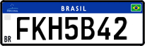 License plate of Brazil, Private owners (Mercosul)
