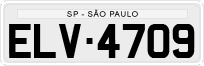 License plate of Brazil, Private owners (1990)