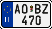 license plates of Hungary, Regular plates (2022)