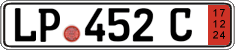 German license plate, Export transit plates