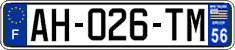 French license plate, SIV (ordinary)