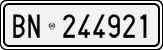 License plate of Italy, Cars (1927 year series)
