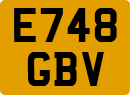 License plate of the United Kingdom, 1983 year system