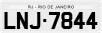License plate of Brazil, Private owners (1990)