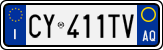 License plate of Italy, Cars (1994 year series)