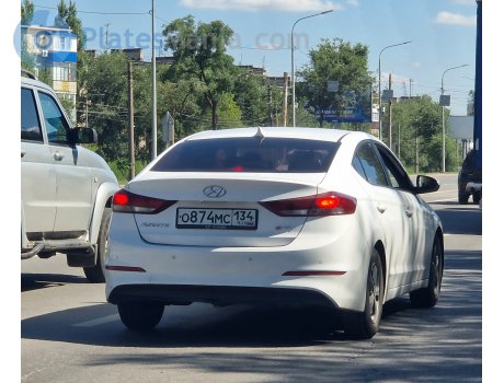 о874мс134, Hyundai Avante