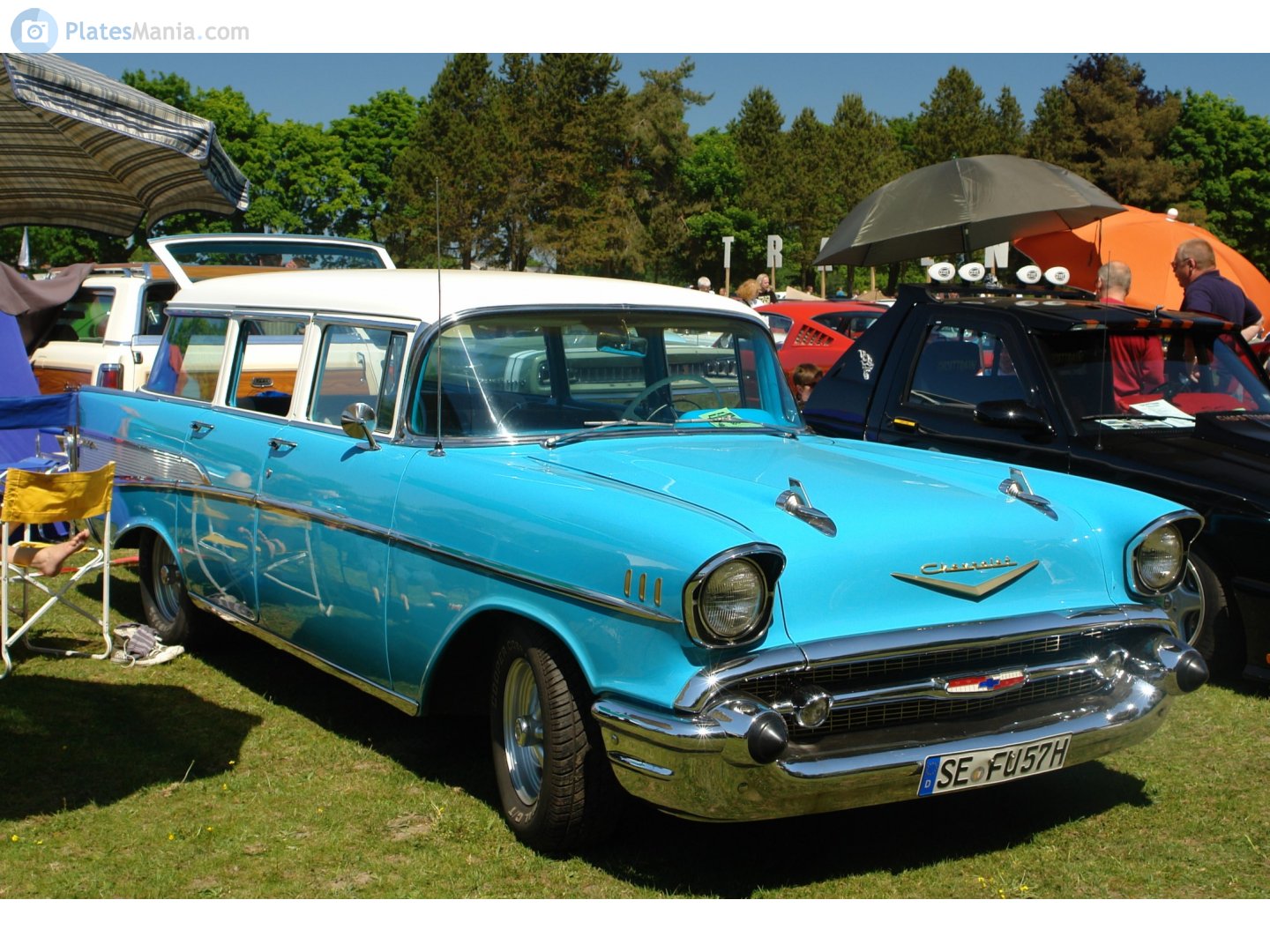 SE FU 57 H, Chevrolet Townsman 1st gen 1957 (210/Bel Air) (2409/2419; A-body), 3rd facelift, 1956–1957