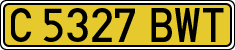 License plates of Spain, Specialty plates