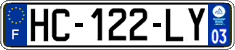 French license plate, SIV (ordinary)