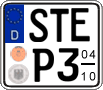German license plate, Seasonal plates
