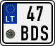 License plate of Lithuania, Mopeds