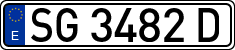 License plates of Spain, 1971 year series