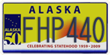 Alaska, Specialty plates (ABC123)