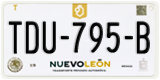 Nuevo León, Cars (AAA-000-A)