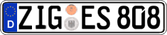 German license plate, Regular plates