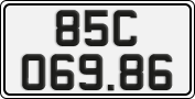 License plate of Vietnam, Cars