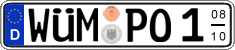 German license plate, Seasonal plates