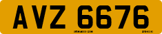 License plate of the United Kingdom, Northern Ireland (1966)