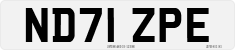 License plate of the United Kingdom, 2001 year system