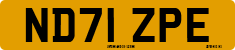 License plate of the United Kingdom, 2001 year system