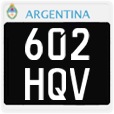 License plate of Argentina, Motorcycles (1995, 123 ABC)
