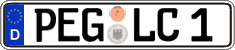 German license plate, Regular plates
