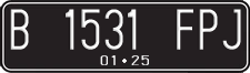 License plate of Indonesia, Regular plates