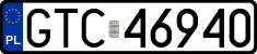 License plates of Poland, Regular car plates