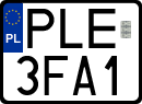 License plates of Poland, Special vehicles and motorcycles