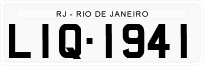 License plate of Brazil, Authorities (1990)