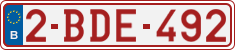License plate of Belgium, Regular plates (2010)